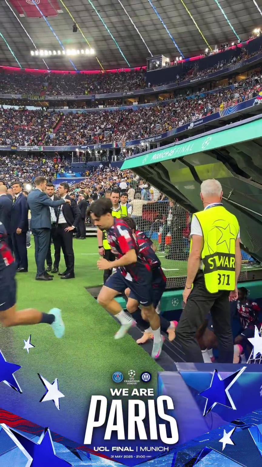 巴黎官推曬球員入場熱身視頻：該我們登場了！