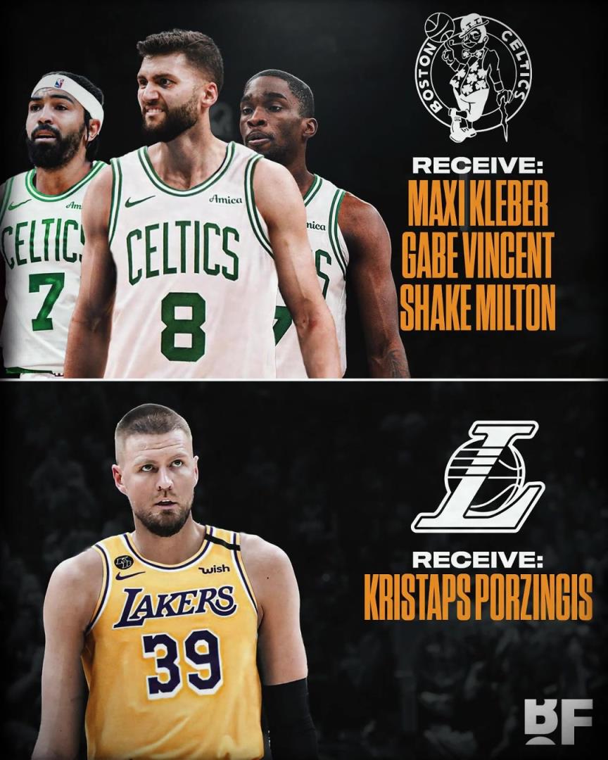 波神現在就值這價么?美媒模擬:湖人可用克萊伯+文總+米爾頓去換波津