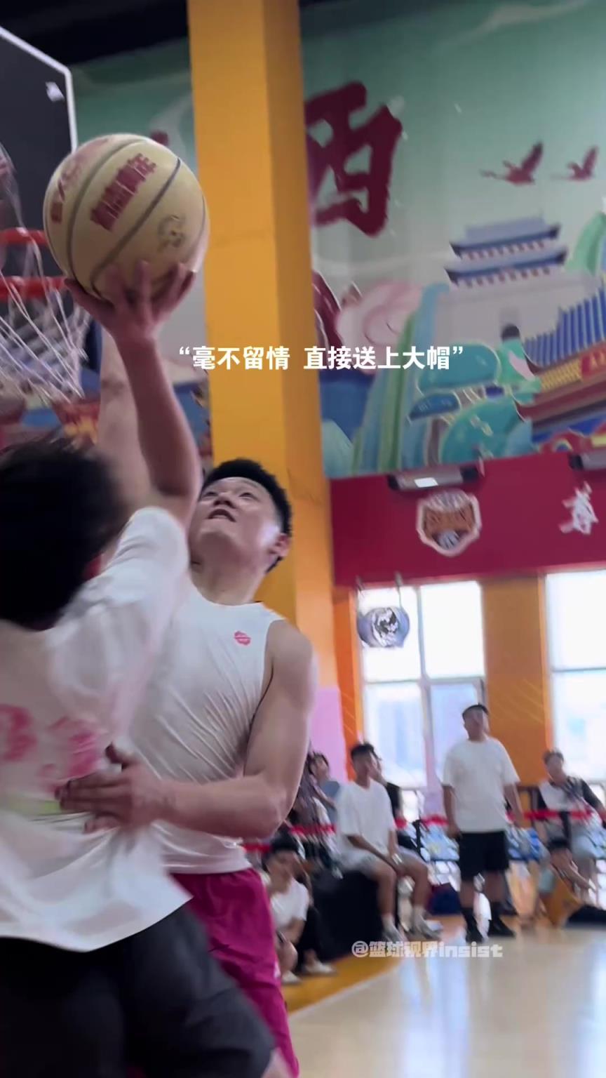 感受一下CBA磨練后張寧野球場的防守強度，一般人下球都難