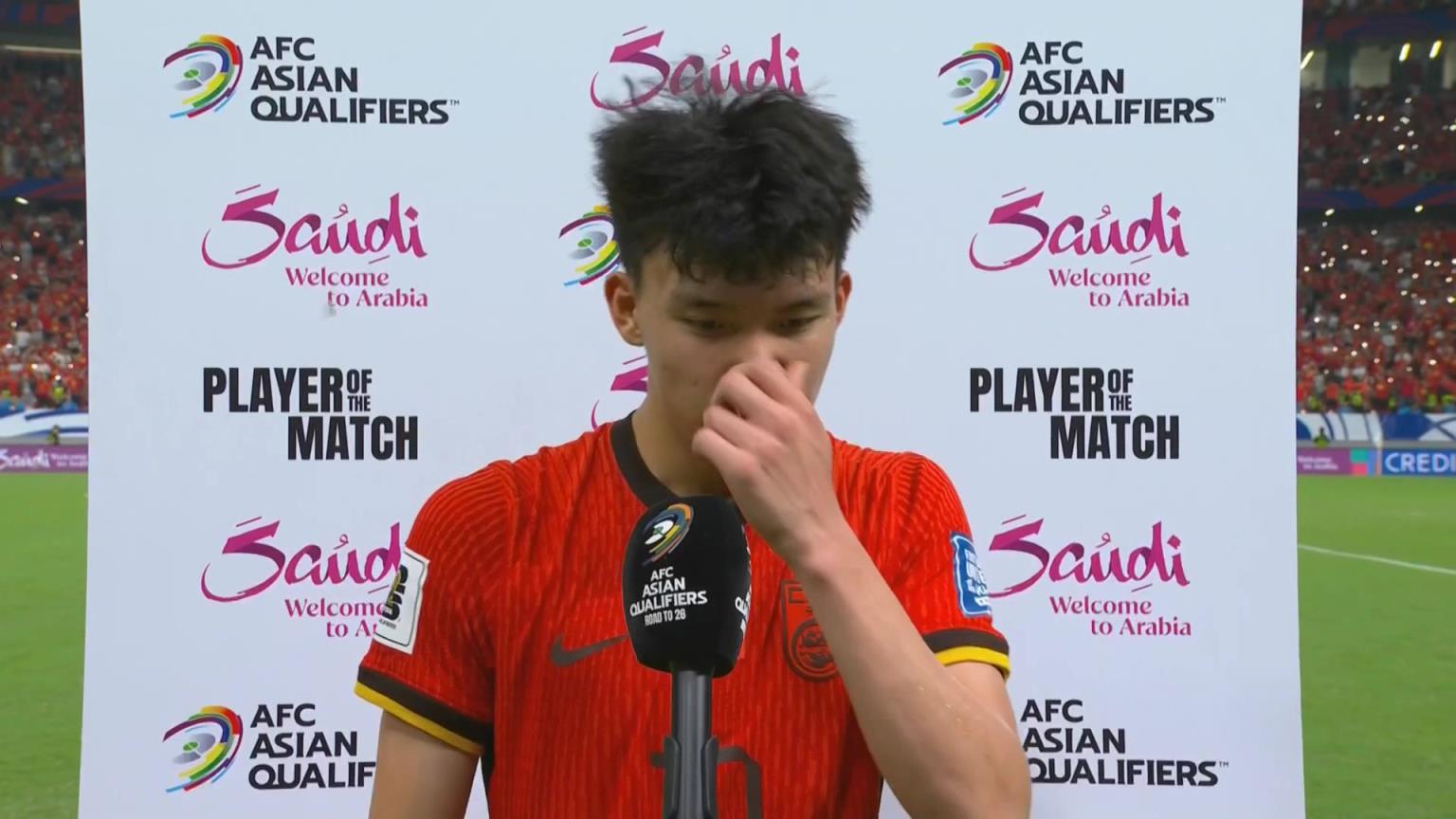 王鈺棟：很開心取得進(jìn)球，這場(chǎng)大家都踢得不錯(cuò)