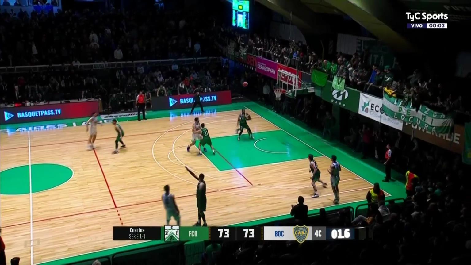 哇靠!阿根廷聯賽驚現逆天三分絕殺!大手一掄!底線到前場!