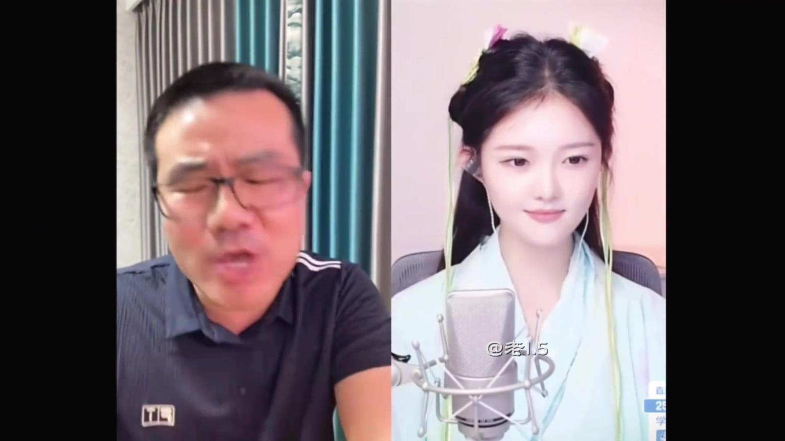 要把人笑死！徐靜雨直播連線美女，深情對(duì)唱《月亮之上》