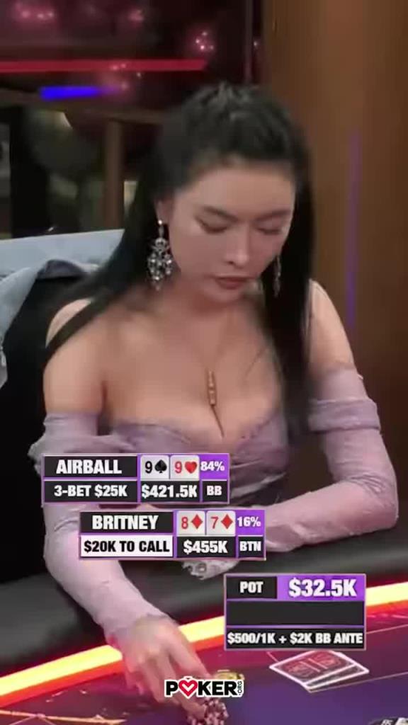 近來和巴特勒很密切的ALL IN姐，在牌桌上霸氣側漏