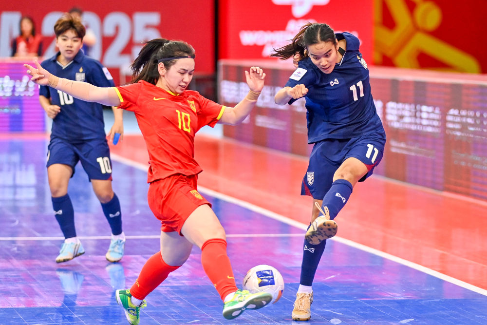 女子五人制足球亞洲杯：中國隊不敵泰國隊 將與伊朗隊爭季軍